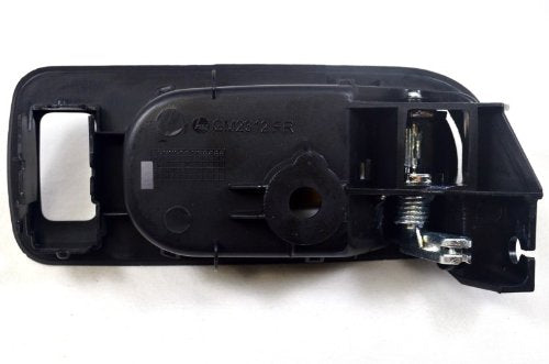 PT Auto Warehouse GM-2312MA-FR - Inside Interior Inner Door Handle, Black (Ebony) Housing with Chrome Lever - Passenger Side Front