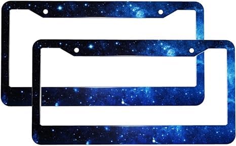 2Pcs Grateful Thankful Blessed License Plate Frame Christian Car Accessories Decoration License Plate Holder For Front Rear Car