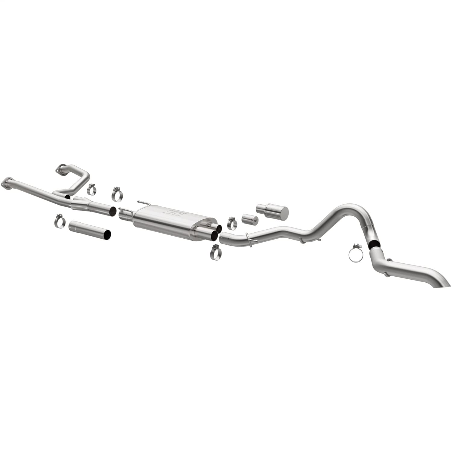 Magnaflow Performance Exhaust System 19604: Cat-Back, Overland Series, For 2022-2024 Toyota Tundra, Single Straight Driver Side Rear Exit Style