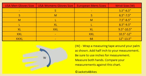 Jackets 4 Bikes Men'S Premium Leather Street Motorcycle Protective Cruiser Biker Gel Gloves Blackwhite S