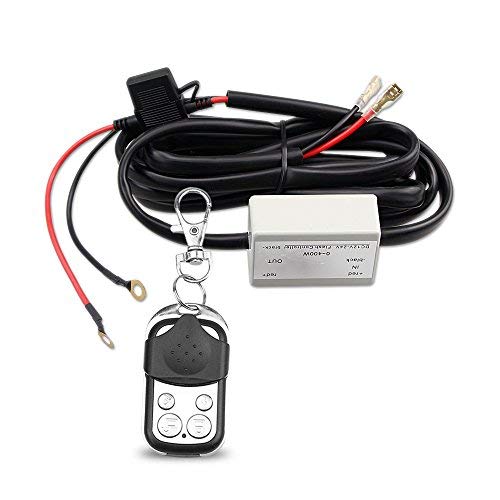 Leadtops Heavy Duty Led Light Bar 400Watts Load Wiring Harness Wireless Strobe Wiring Kit On-Off-Strobe Rf Remote Control Switch
