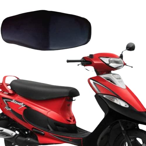 PU Leather Scooty Waterproof Dustproof Black seat Cover for TVS Scooty Pep Plus