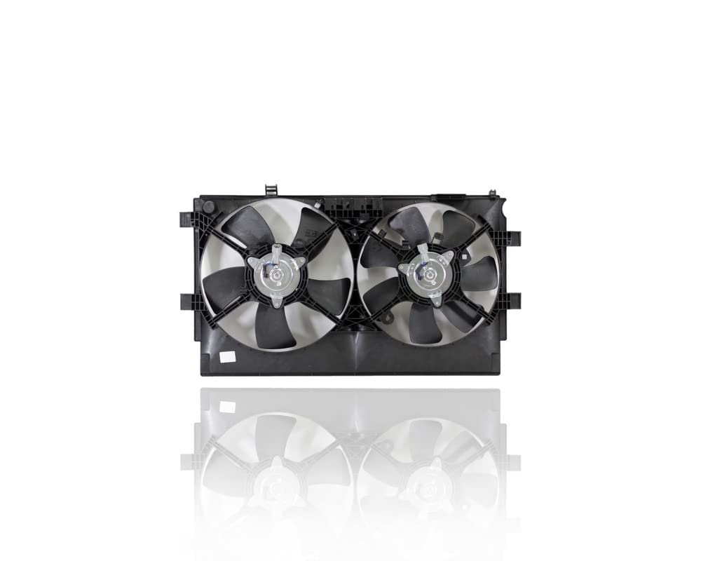 Dual Radiator And Condenser Fan Assembly - Pacific Best Inc. 623100 Compatible/Replacement For '08-13 Mitsubishi Outlander 4-Cylinder/2.4-Liter - 1355A140