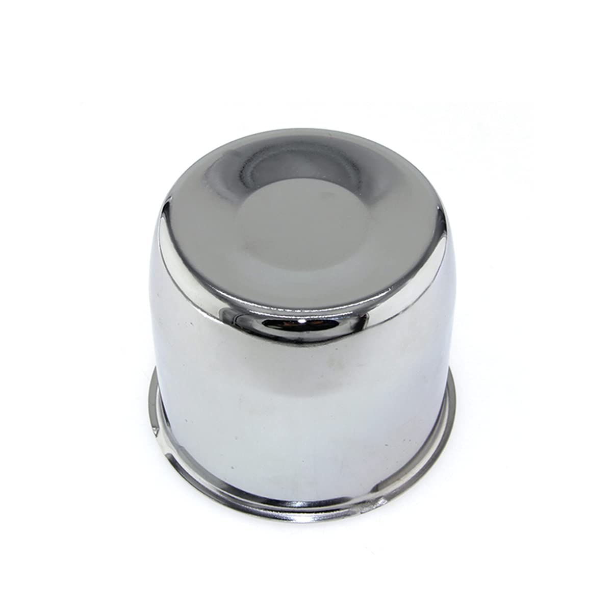 AYZH 4 Pack Chrome Steel Center Caps Push Thru for Trailer Wheel Rims 4.25'' Center Bore