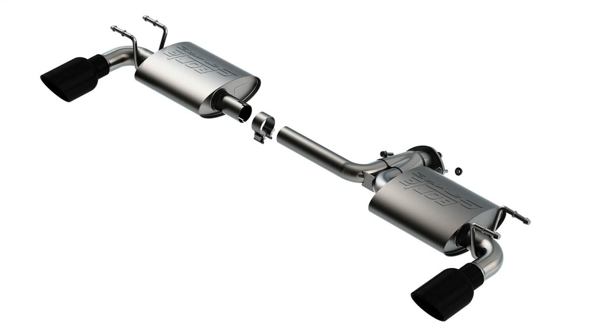 Borla 11970Bc Axle-Back System For 2019-2023 Mazda 3 Naturally Aspirated/ 2021-2023 Turbo 2.5L 4 Cyl. Automatic/Manual Transmission Front Wheel Drive/All Wheel Drive 4 Door Hatchback.