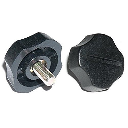 Workman KN5P BLACK PLASTIC 5mm RADIO BRACKET KNOBS (2)