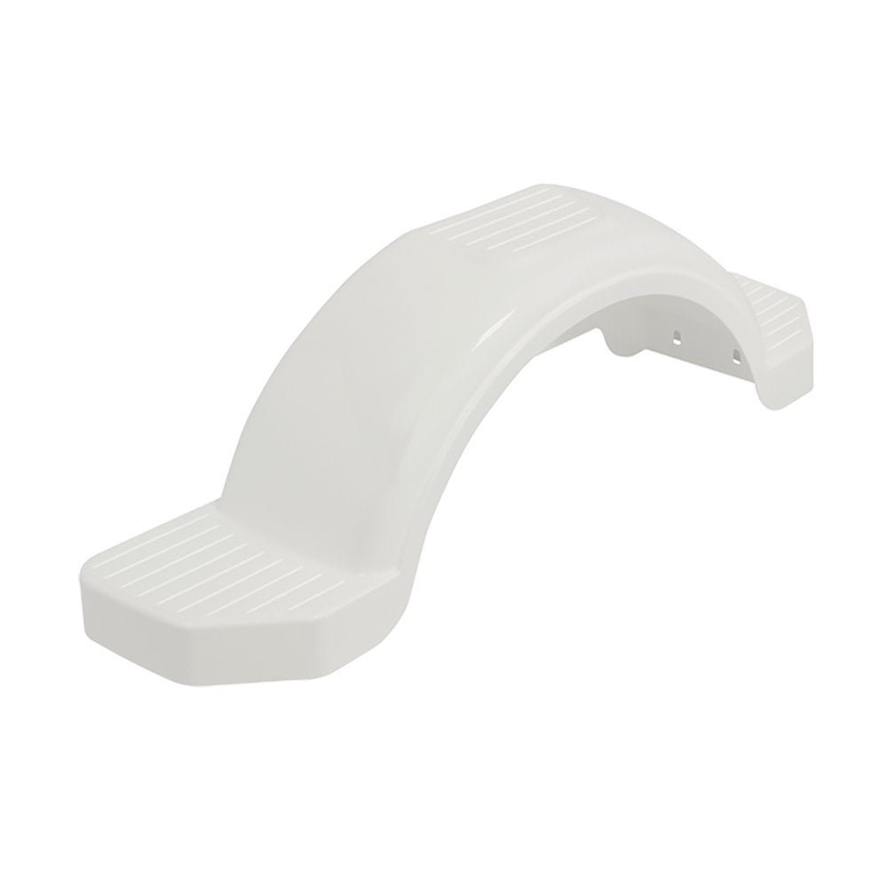 Fulton 008574 Plastic Trailer Fender for Single 14 Tire  White
