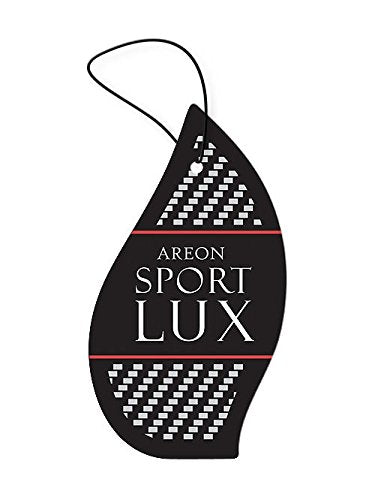 AREON Sport Lux Silver - Hanging Cardboard Air Freshener for Car, Home & Office - Premium Cologne Perfume with Natural Fragrance