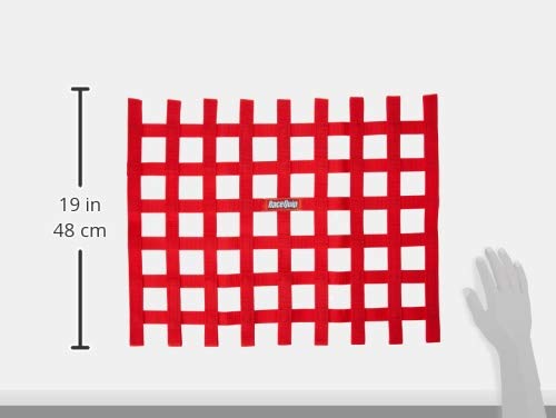 Racequip Race Car Window Net Ribbon Style Red 18H X 24W 721015