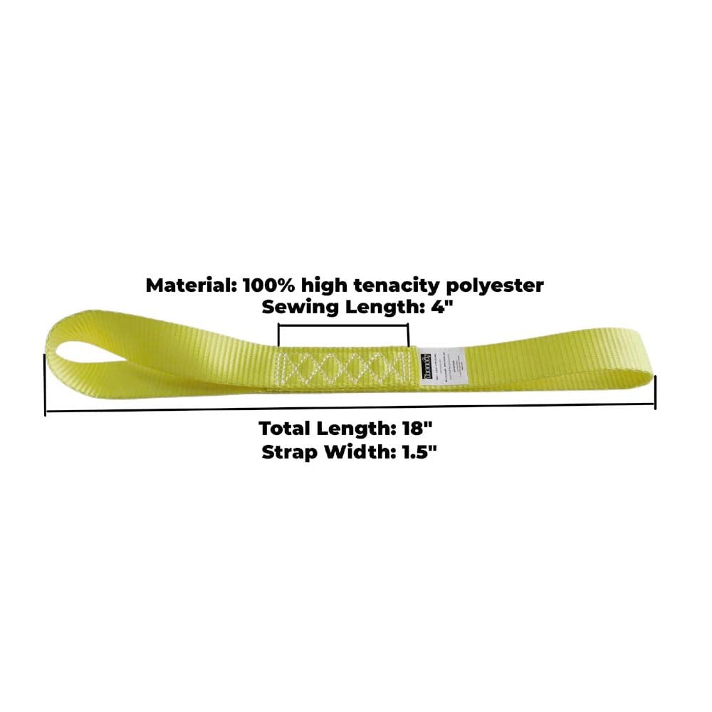 Yuoneiy Soft Loop Tie Down Straps (4Pk) Heavy Duty Motorcycle Tie Down Straps Loop Straps 1.5” X 18” X 10,000 Lbs For Atv, Utv Trailer