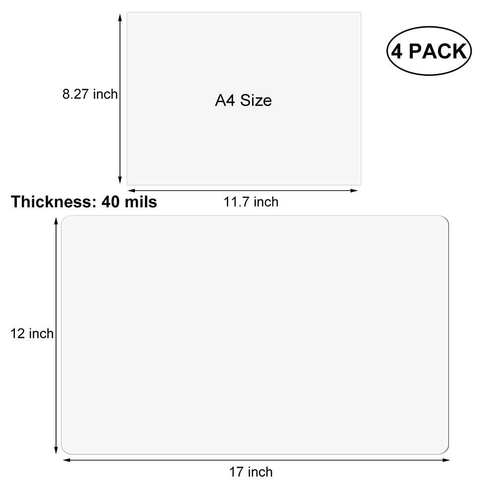 4 Pack Blank Magnetic Car Signs, Rounded Corners Blank Car Magnet Set For Advertise Business, Cover Company Logo (For Hoa), Prev