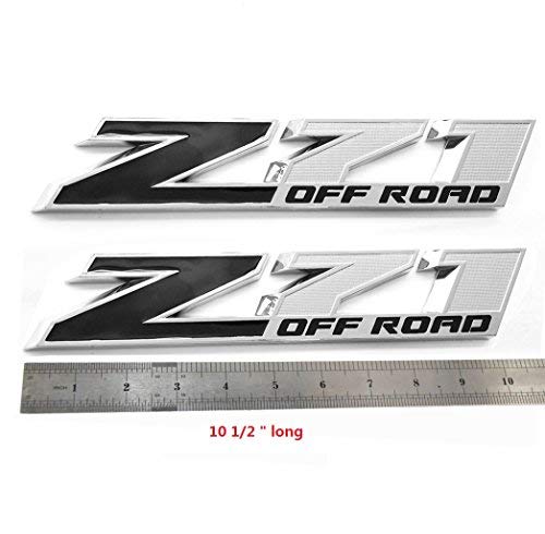 2Pack Oem 10 Inches Big Z71 Off Road Emblems Compatible With 2009-2018 Colorado Tahoe Silverado Sierra Suburban 2500Hd 3500Hd Of