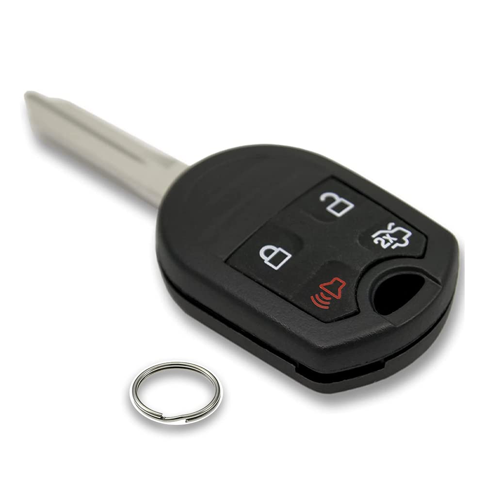 Keyless2Go Replacement for New Uncut Keyless Remote Head Key Fob Select Escape Explorer Focus Fusion That use OUCD6000022164-R80