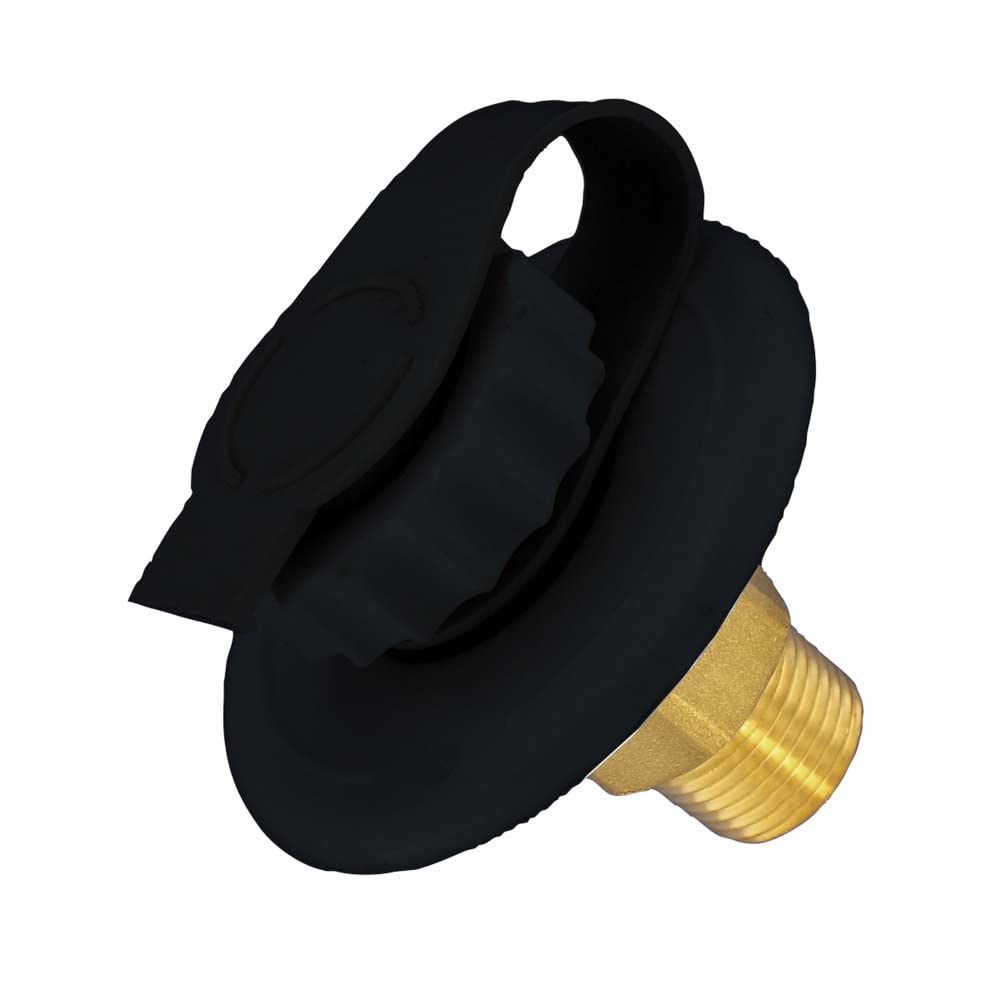 Valterra A0170Sbkvp Black Water Inlet Plug And Strap