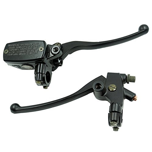 Feiteplus Universal Motorcycle 7/8' 22Mm Handlebar Brake Master Cylinder Clutch Lever Left & Right Set