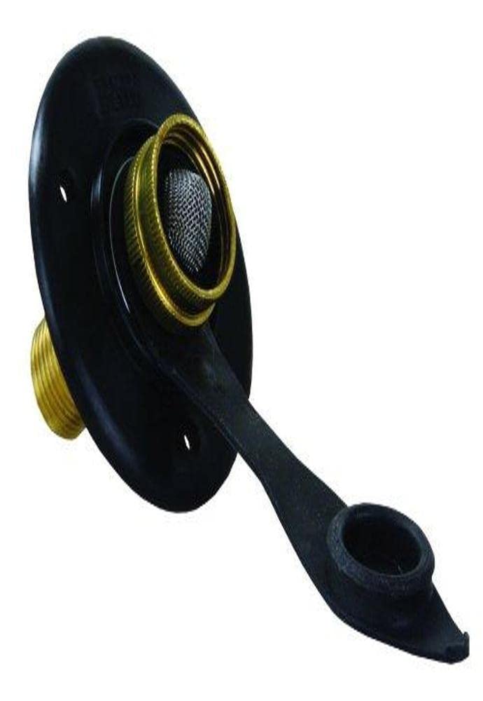 JR Products 160-85-A-36-A Black City Water Flange with 1/2' MPT