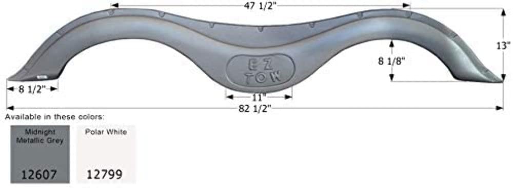 Icon Fender Skirt, Tandem, Prime Time Rv, Fs2607, Polar White