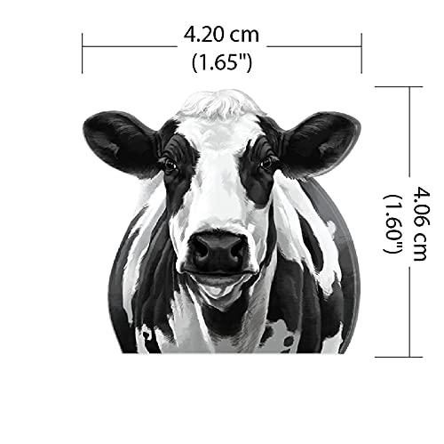 WIRESTER Fresh Scented Car Air Freshener Vent Clip, Decorative Accessories, Interior Decoration for Cars - Black Spot Cow