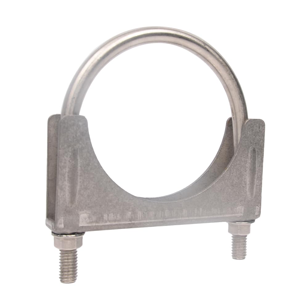Elifecenter Universal 4 Inch Exhaust Clamp, Heavy Duty Stainless 4'' U-Bolt Clamp