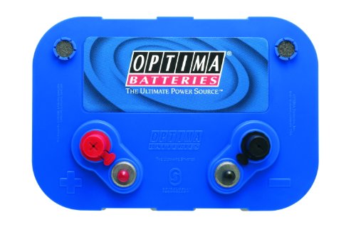 Optima Batteries High Performance D34M Bluetop Dual Purpose Deep Cycle And Starting Sealed Agm Boat And Rv Battery, 750 Cca, Dual Terminal, Maintenance Free, Versitile Mounting