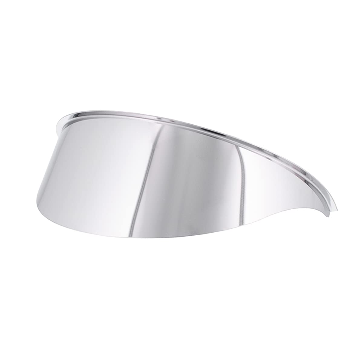 United Pacific 10468 Stainless Steel Round Headlight Visor For 7    & 5     Headlights, Highly Polished, Machine Tooling - One V