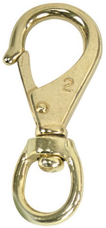 Whitecap S-1106, 7/8'' Eye Swivel Boat Snap Size #3, Brass