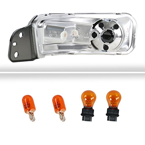 Spec-D Tuning Smoke Lens Bumper Lights Compatible With 2005-2009 Ford Mustang L+R Pair Assembly