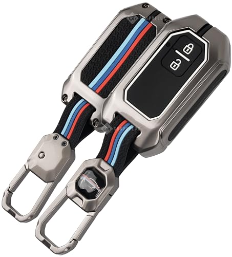 Shopoflux Metal Key Cover Compatible With Baleno, Grand Vitara, Xl6, Swift, Brezza, Celerio, Ignis, Ertiga, Dzire, Fronx, Urban