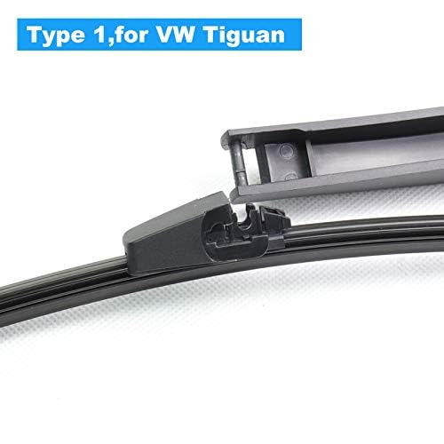 Rear Wiper Blade,ASLAM 15G Rear Windshield Wiper Blades Type-E for Original Equipment Replacement,Exact Fit(Pack of 2)