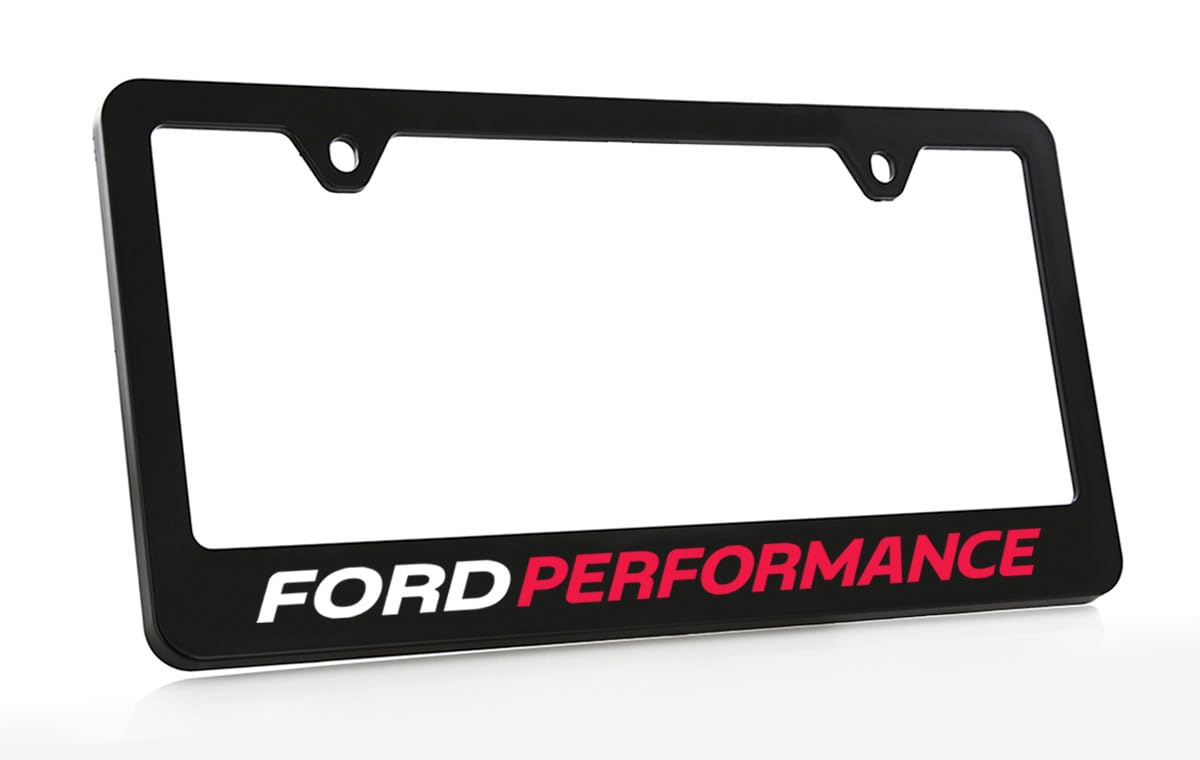 Ford Performance Uv Black Plastic License Plate Frame