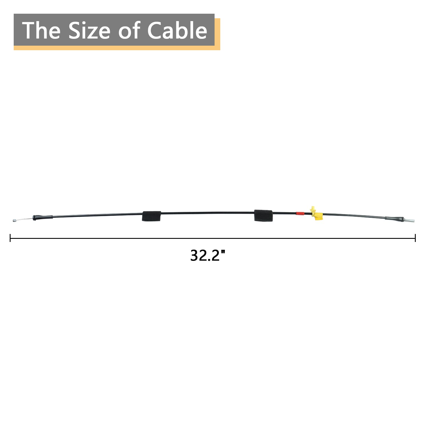 Rear Door Upper Latch Cables compatible for Ford F150 1997-2003 Heritage F150 2004 F250 1997-1999 Left & Right Back Door Upper L
