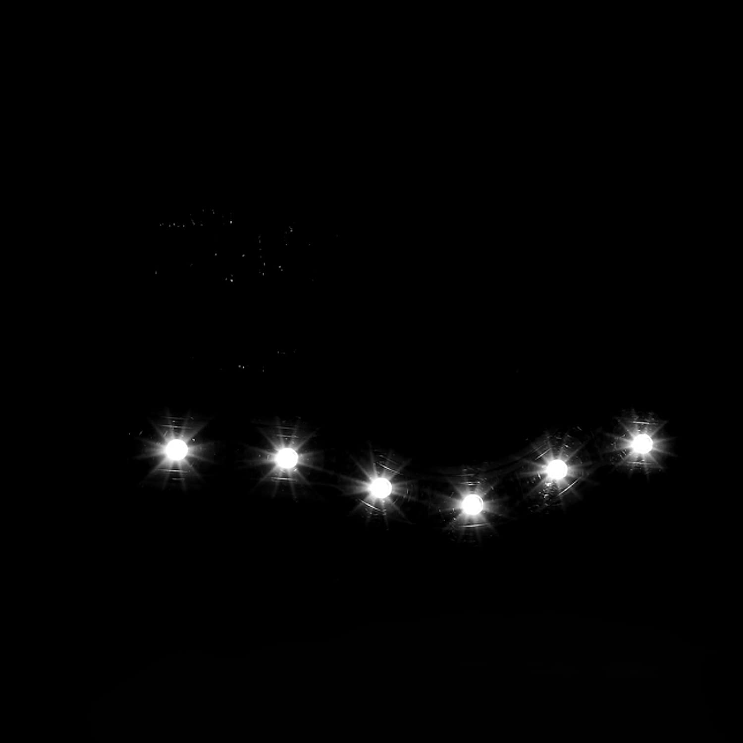 Spec-D Tuning Black Projector Headlights + R8 LED Compatible with 1999-2004 Ford F250 F350 F450 F550, 2000-2004 Ford Excursion,