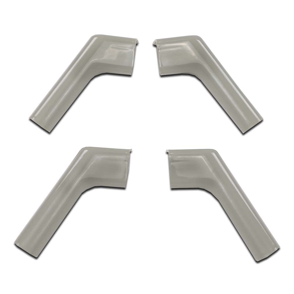 G-PLUS RV Rain Gutter Spout Long Version Left and Right Side 3 1/2  Long Gray 4 PCS