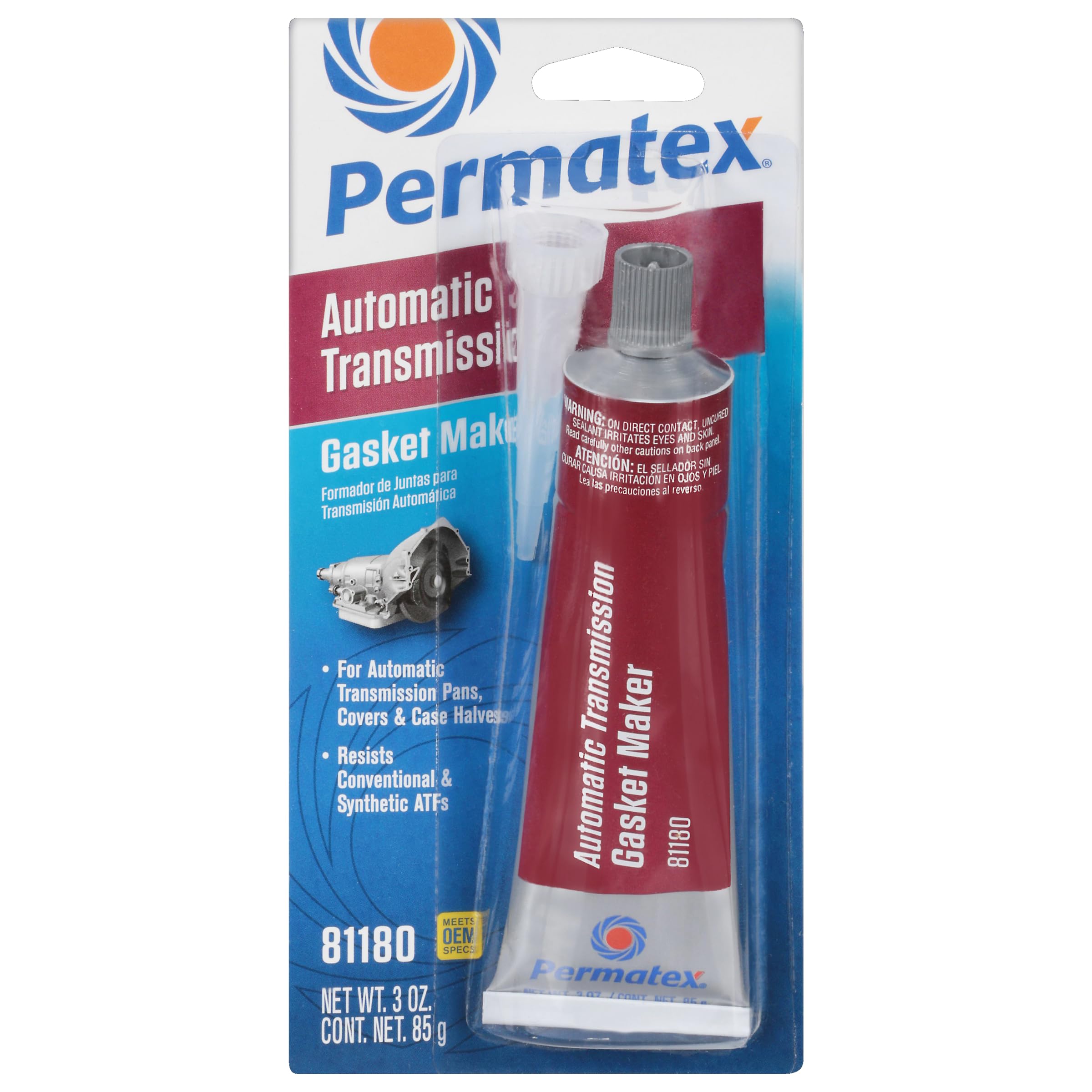 Permatex 81180 Automatic Transmission Rtv Sealant, 3 Oz. Tube , Gray