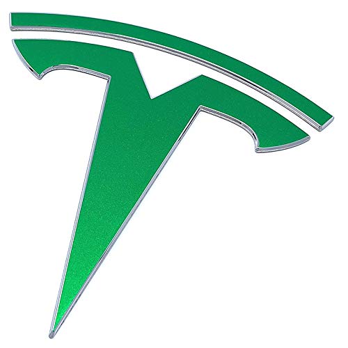 Custom Cut Graphics Logo Decal Wrap For Tesla Model Y, 11-Pc Set (Gloss Green)