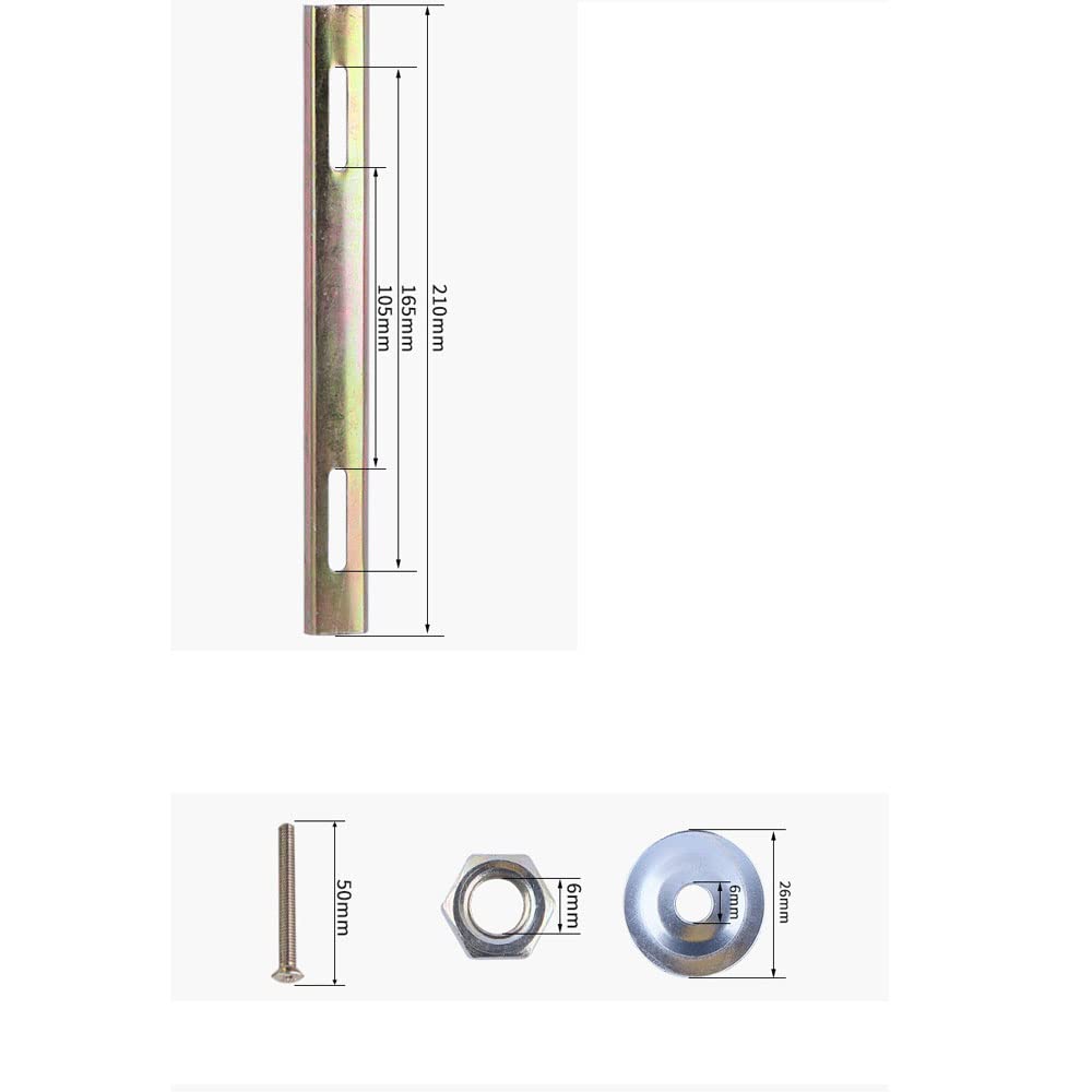 YehVeh Flat Mount Fitting Plate Adapter for Motorcycle Rear Luggage Rack Trunk Tail Box Top Cases Carrier Holder Shelf Quick Rel