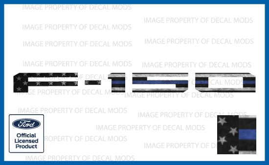 Decal Mods 2021-2024 Tailgate Insert Decals Letters Inlays Stickers (Thin Decal Not Raised Letters) For Ford F150 (2021-2024) (B