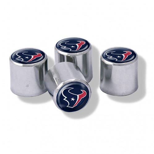 Houston Texans Nfl Tire Valve Stem Caps 4-Pack