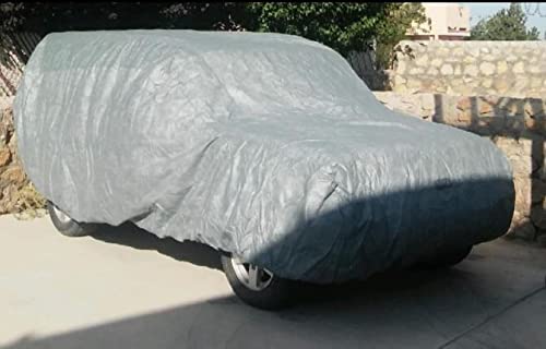 3 Layer All Weather SUV Car Cover Compatible for Jeep Liberty Sports Utility Vehicle Model Years 2002-2011 Breathable auto Prote