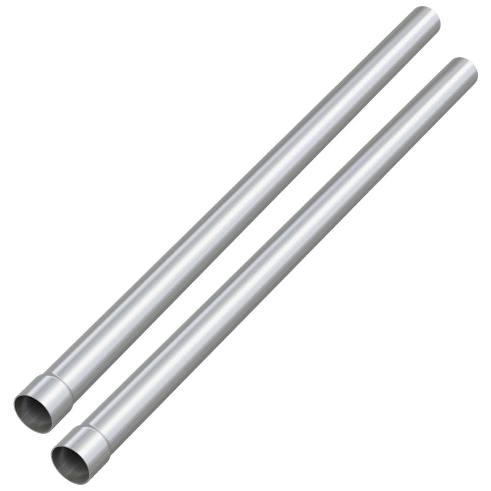 A-KARCK Straight Exhaust Pipe 3.5'' OD 2 Pack, Stainless Steel 48'' Long Mandrel Exhaust Tube, Custom Your Own Exhaust System