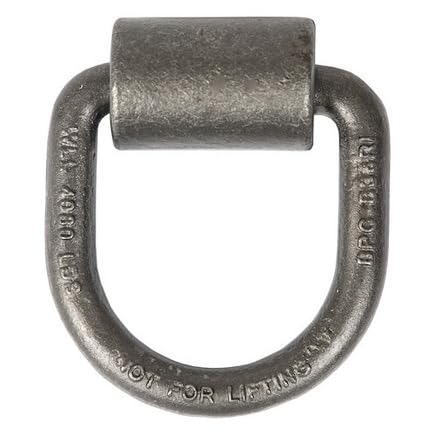 Buyers Heavy-Duty Forged D-Ring - 1/2In. W/Weld-On Mounting Bracket
