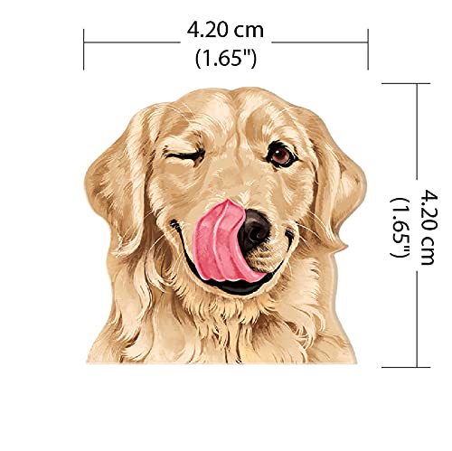 WIRESTER Fresh Scented Car Air Freshener Vent Clip, Decorative Accessories, Interior Decoration for Cars - Cute Winking Golden R