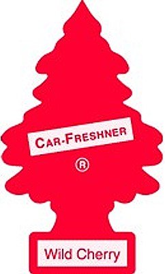 Little Trees Car Air Freshener | Hanging Paper Tree For Home Or Car | Wild Cherry | 3 Pack