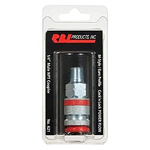 Rbl Products 621 1/4' Coupler, Male Npt