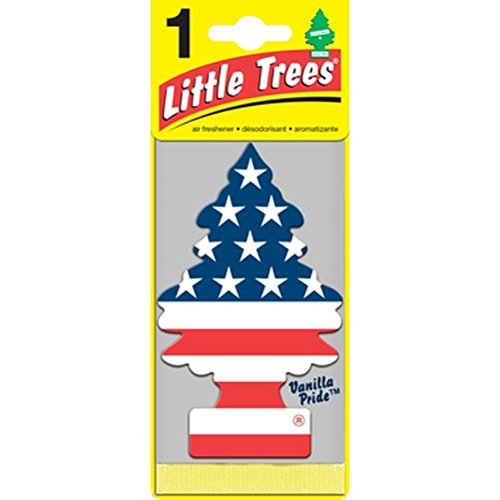 LITTLE TREES Car Air Freshener | Hanging Paper Tree for Home or Car | Vanilla Pride | 6 Pack