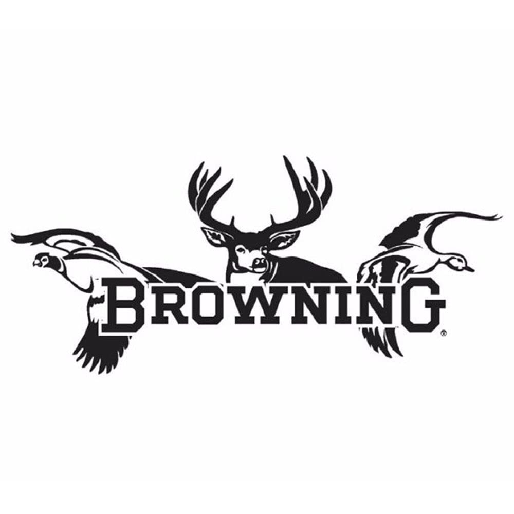 Browning Decal,All Seasons, 12'' White