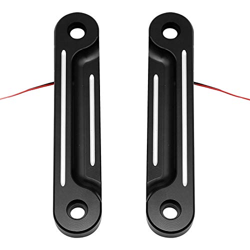 Hiyoyo Black Led Flush Fork Turn Signals Brackets For Harley Touring Electra Glide Street Glide 1998-2023