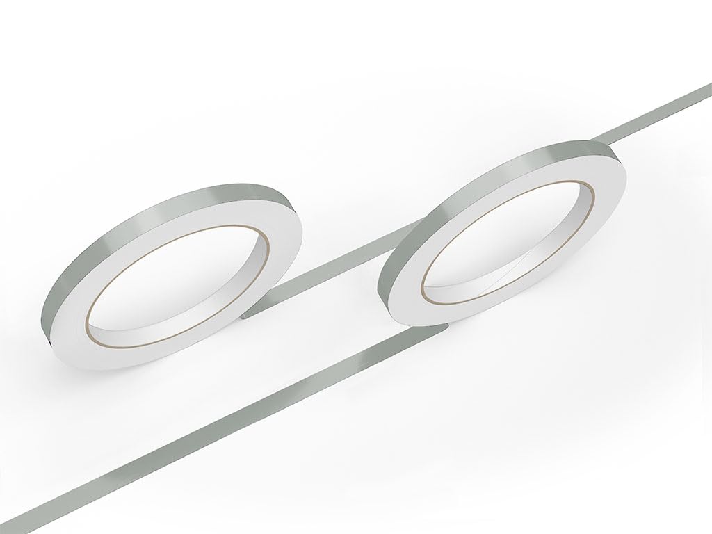 3M 50 Light Gray Gloss Vinyl Pinstriping Tape - Vinyl Striping Lines Stickers, Striping (1/4In X 150Ft Roll)