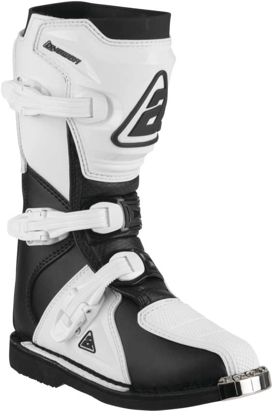 Answer Racing 446649 Powersports Motocross Protection Gear: Ar1 Boots, Black/White, Size Youth 3, 1 Pair