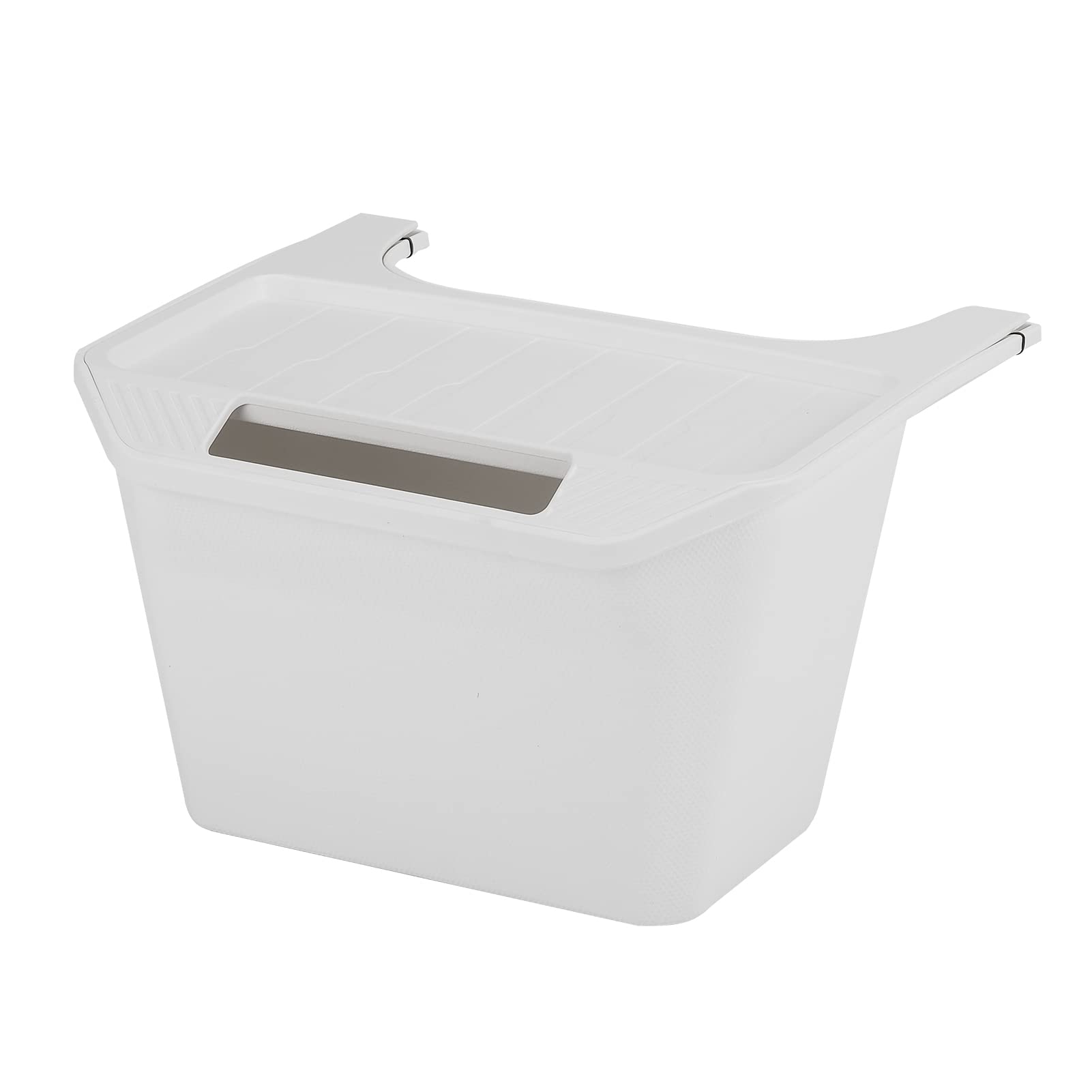 Jawjut Trash Can,Compatible With Tesla Model Y,Garbage Can Bin Accessories,Rear Center Console Storage Box Organizer,White